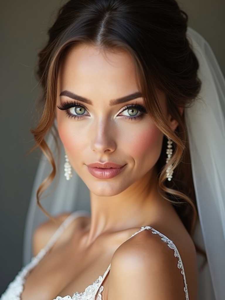 veil placement for bridal hairstyles