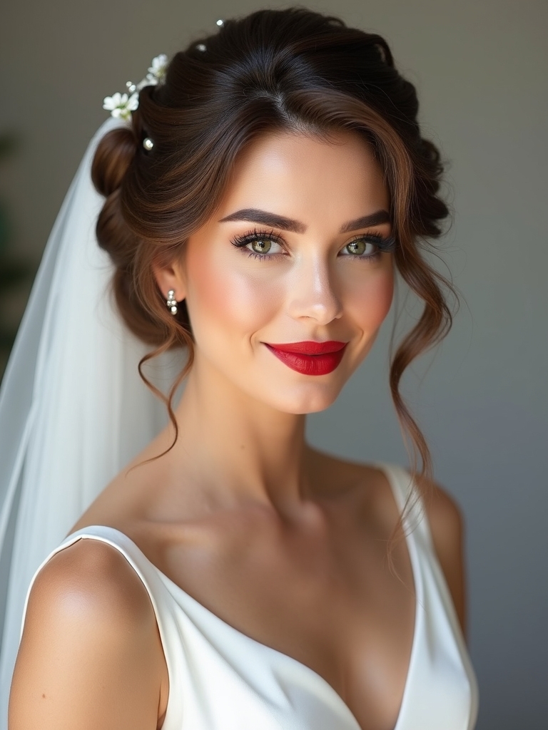 veil proof updo styling techniques