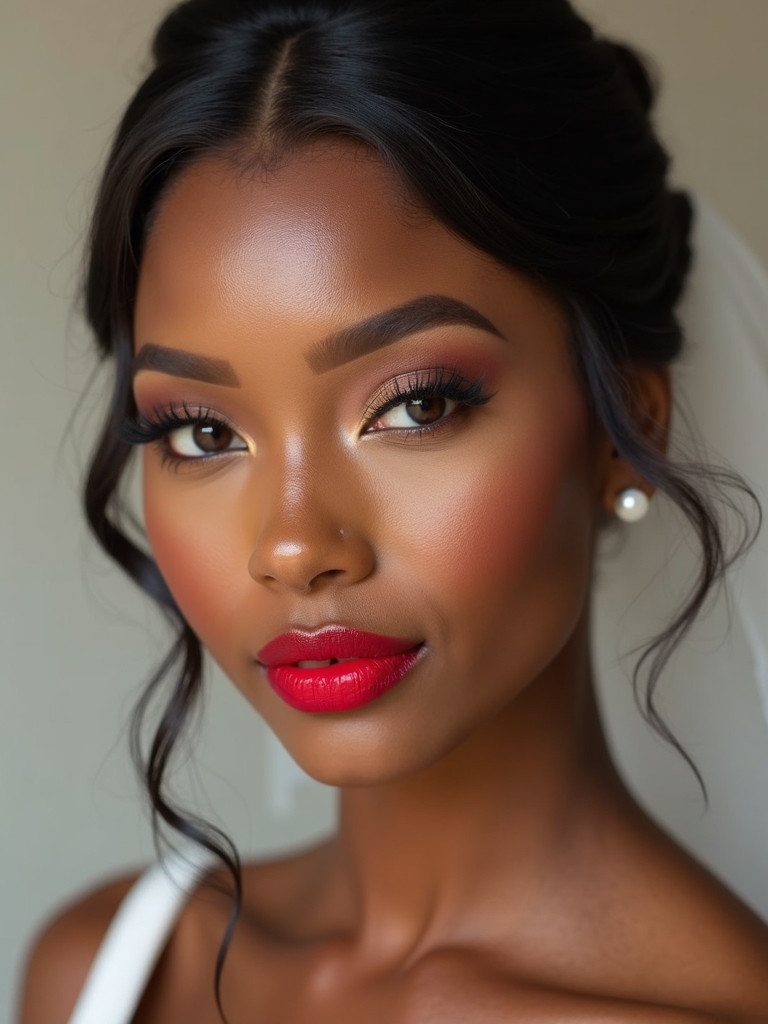 vibrant lip colors for brides