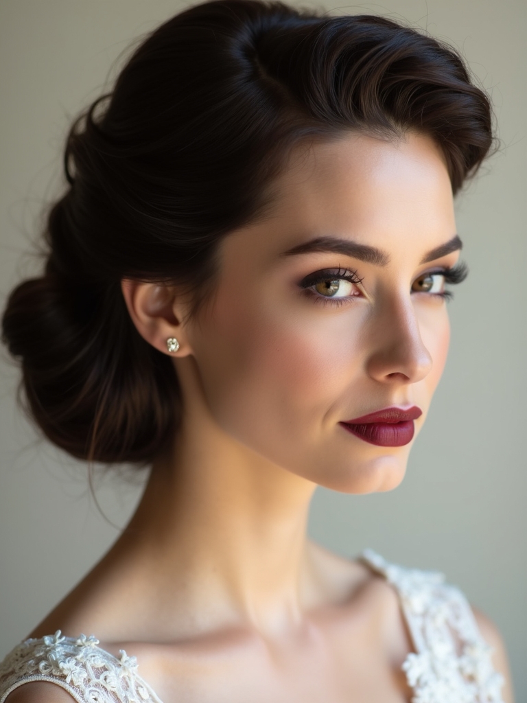vintage bridal updo styles