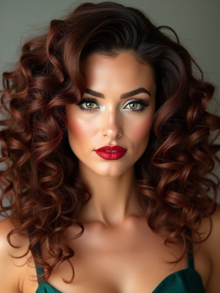 vintage curls for bridesmaids