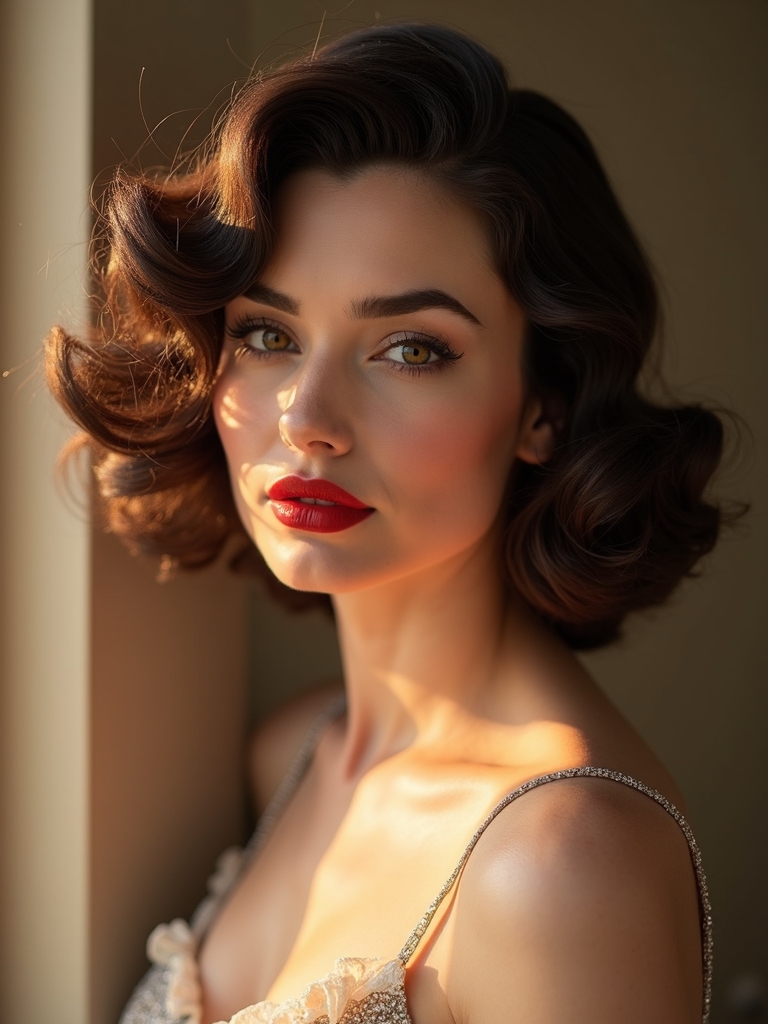 vintage curls for bridesmaids