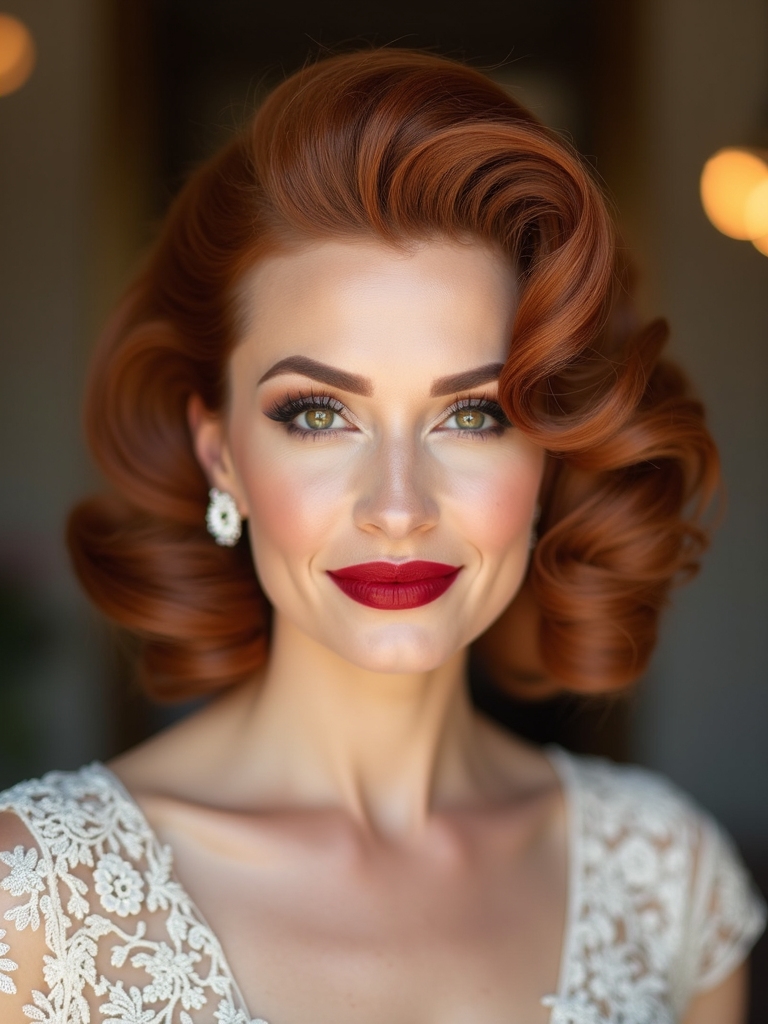 vintage curls for glamour
