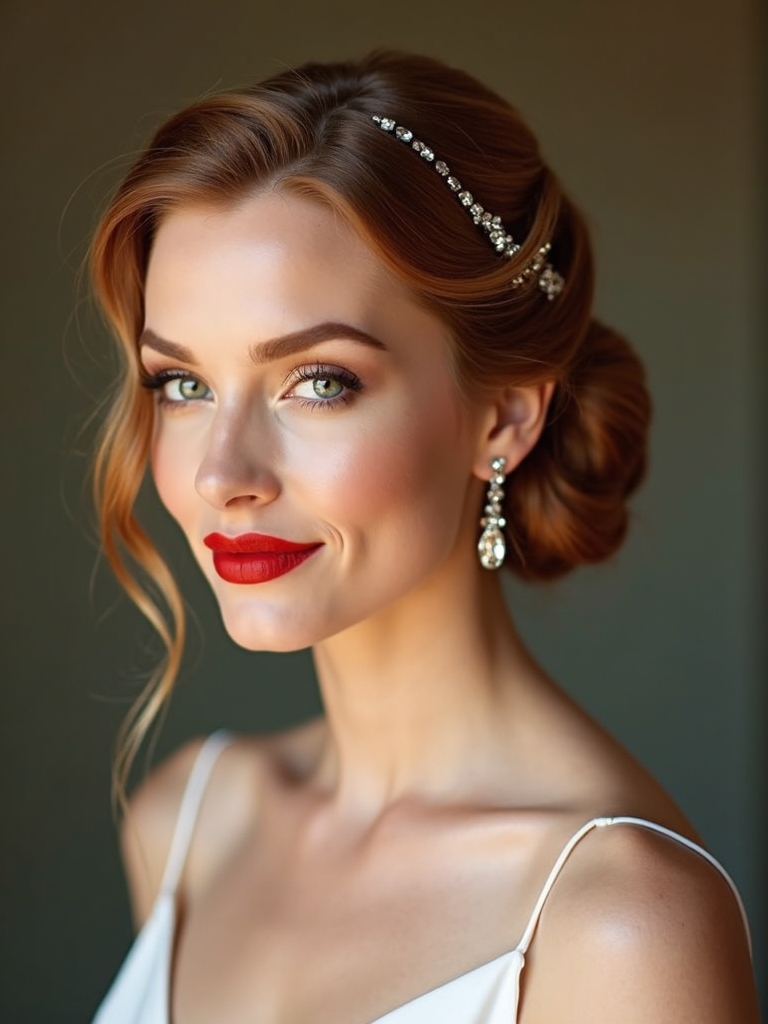 vintage glam bridal hairstyles