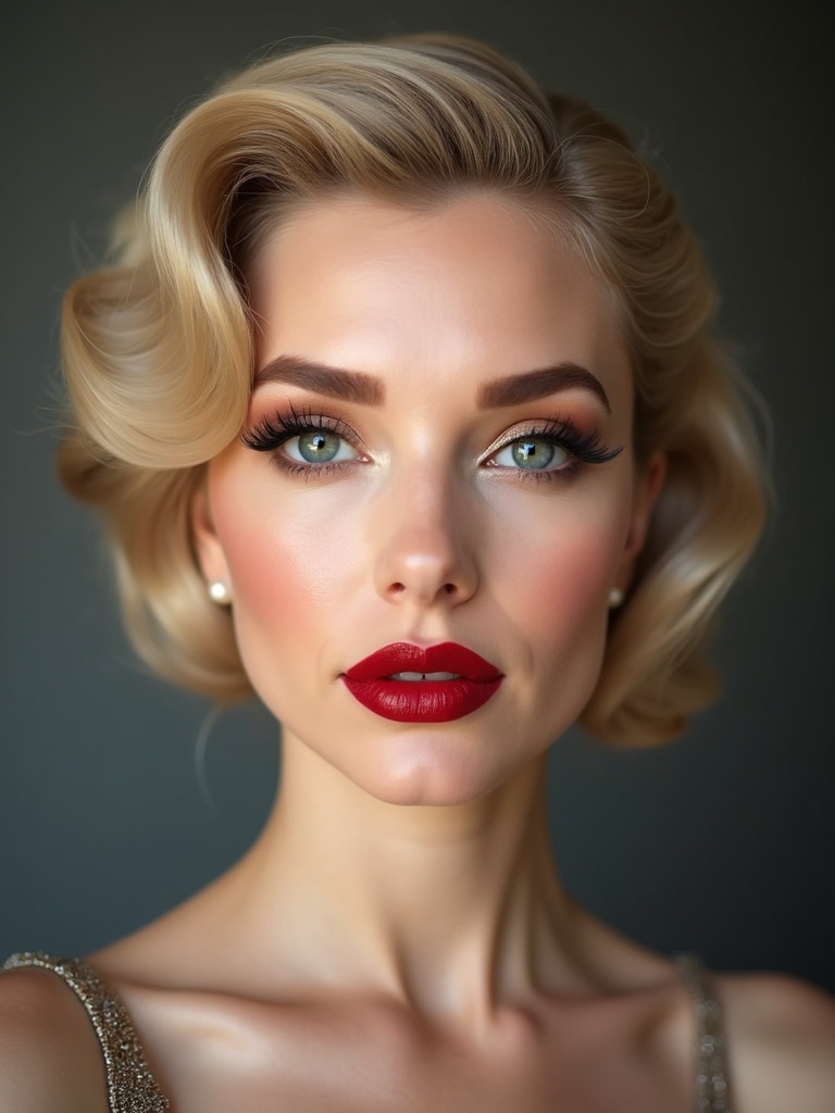 vintage glam with modern elegance