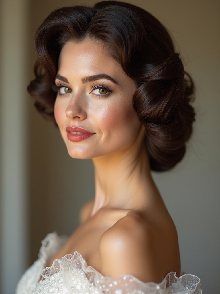vintage glamour with elegance