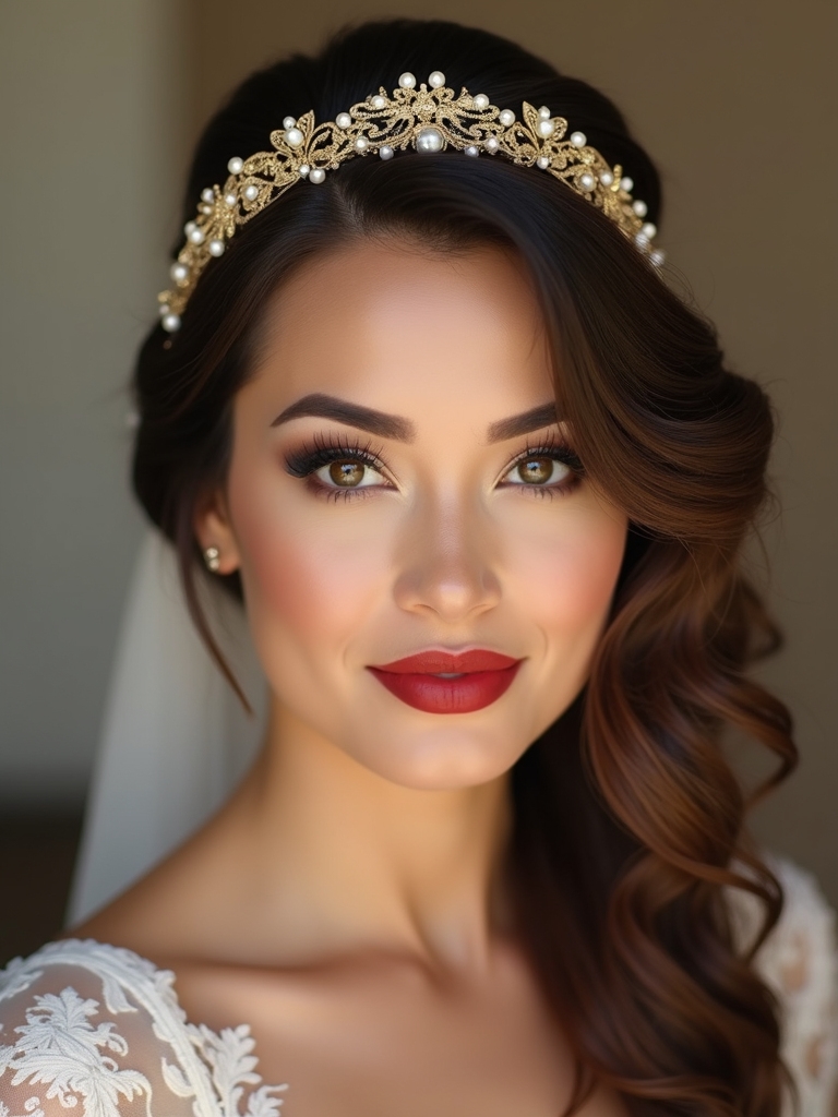 vintage headband side sweep