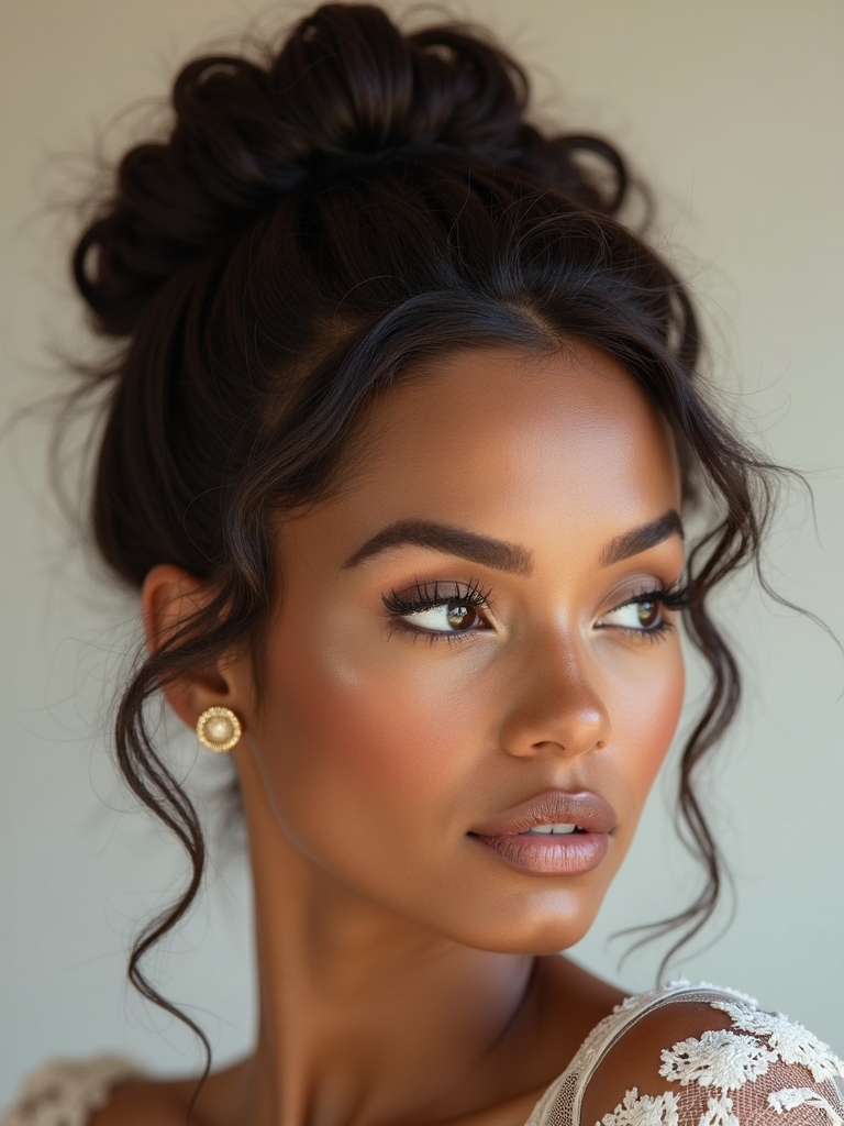 vintage inspired textured bun