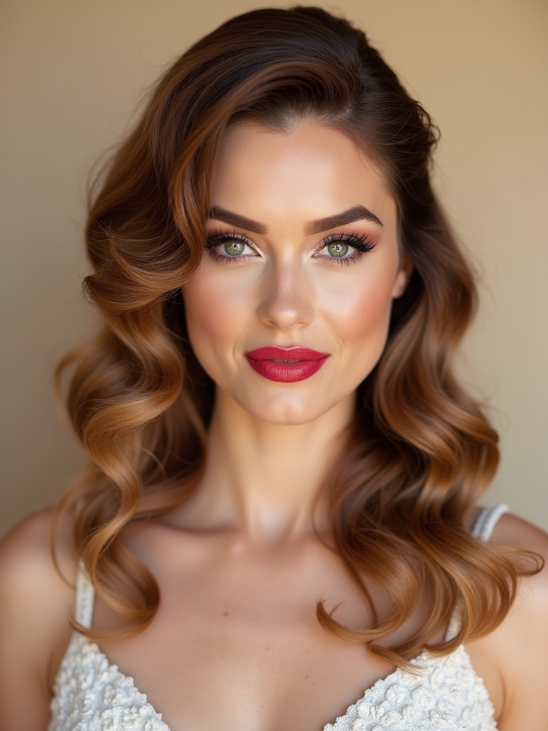 vintage pin curls elegance