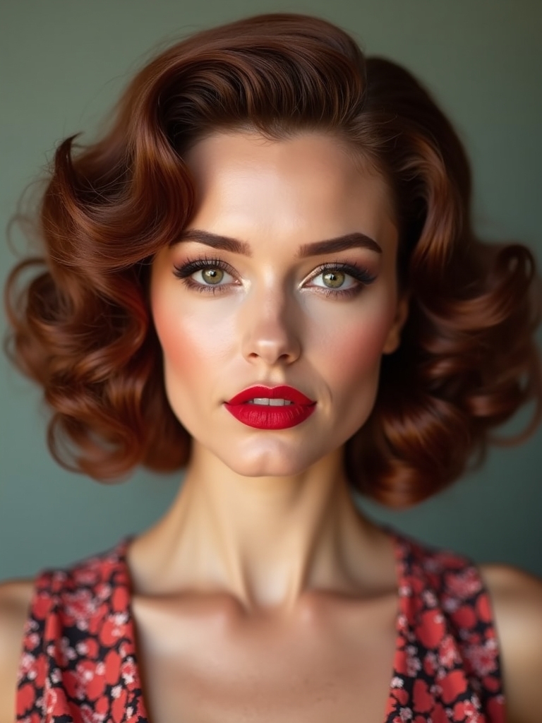 vintage pin curls tutorial