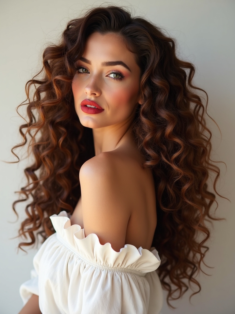 voluminous curls for weddings