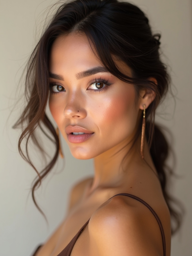 warm bronze for brown eyes