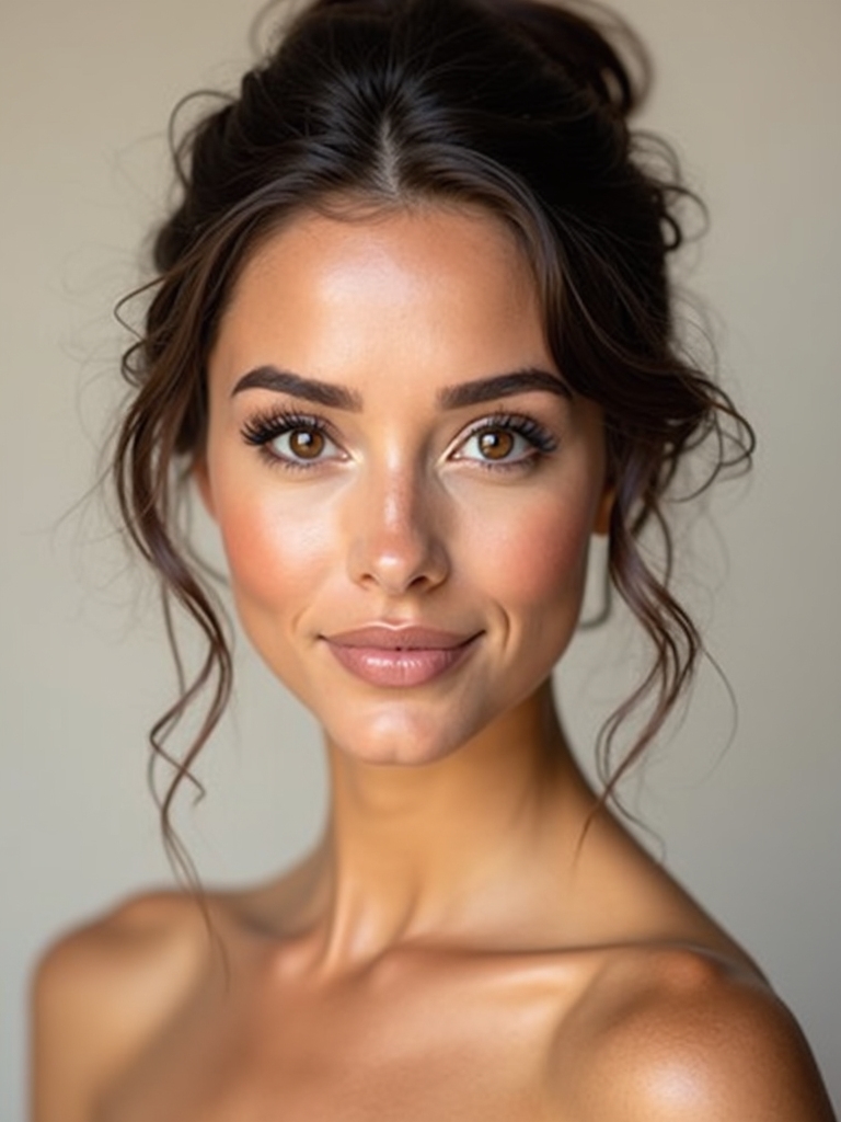 warm brown eyes radiance