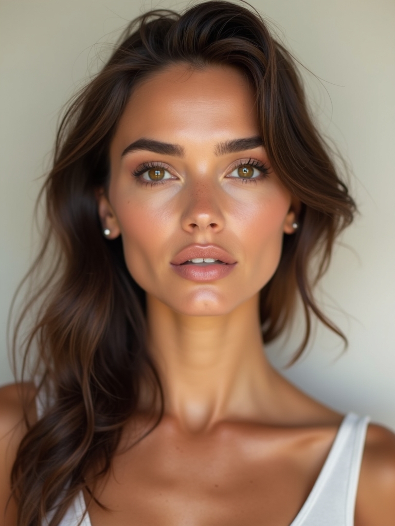 warm hues enhance brown eyes