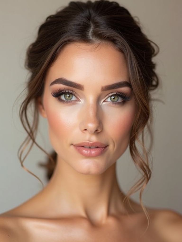 warm polished eye makeup
