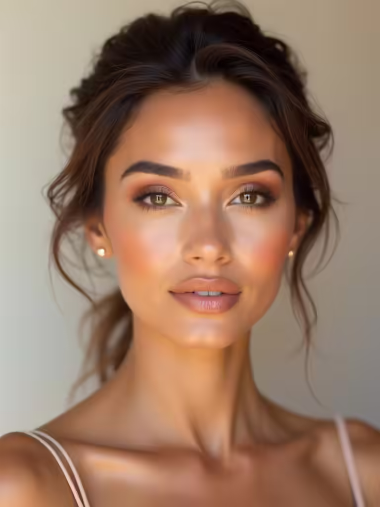 warm sun kissed bridal beauty
