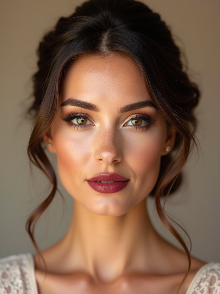 warm toned bridal makeup elegance
