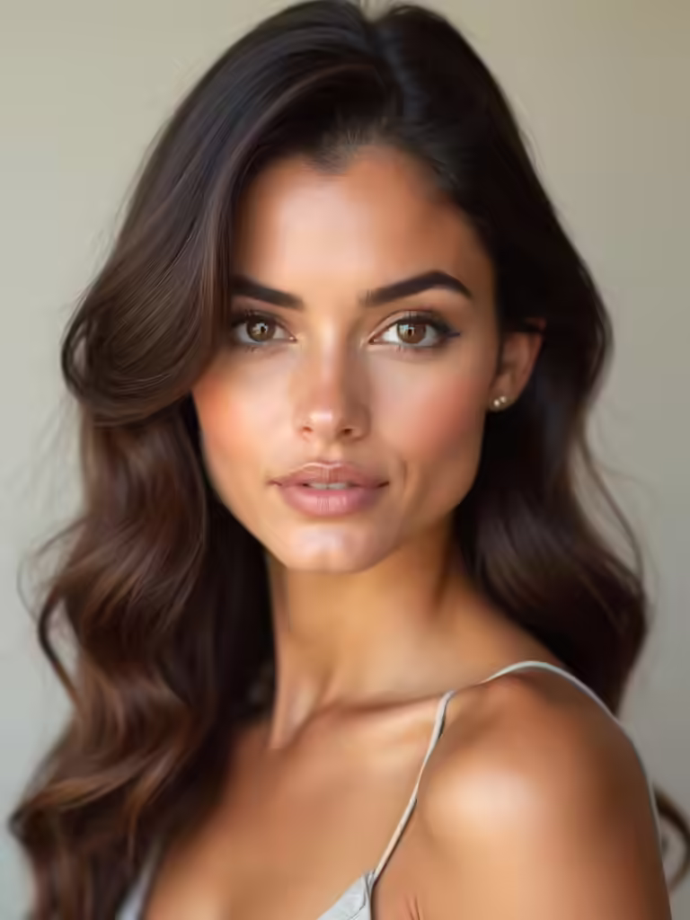 warm toned engagement makeup