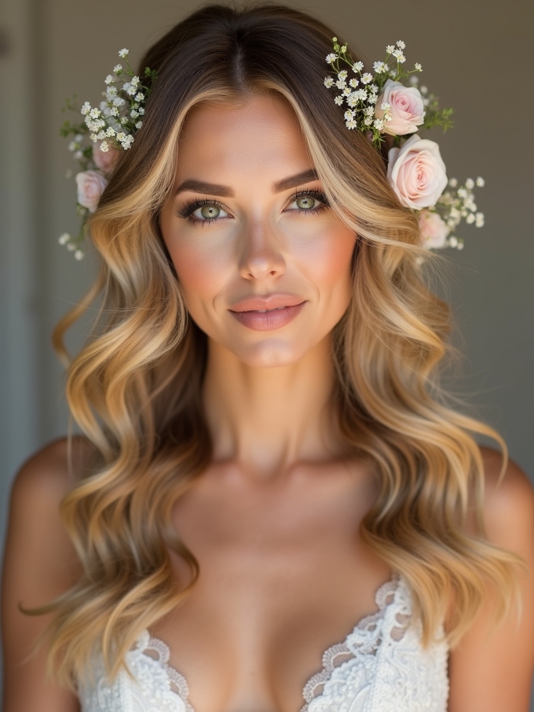 whimsical floral hair accents
